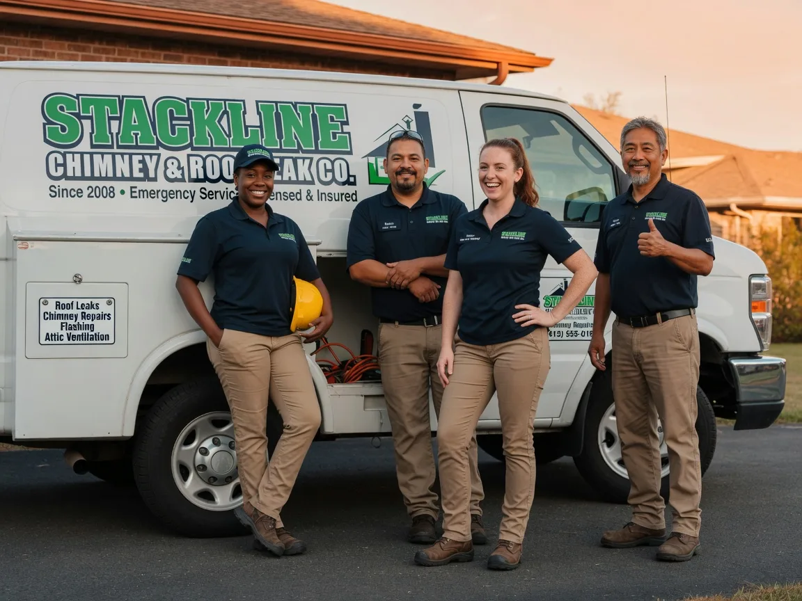 Chimney flashing repair company in Montville, OH